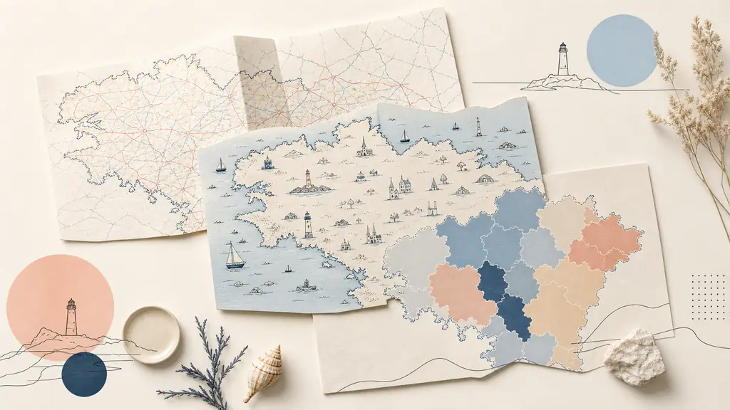 Cartes Bretagne : laquelle choisir pour préparer votre voyage ?